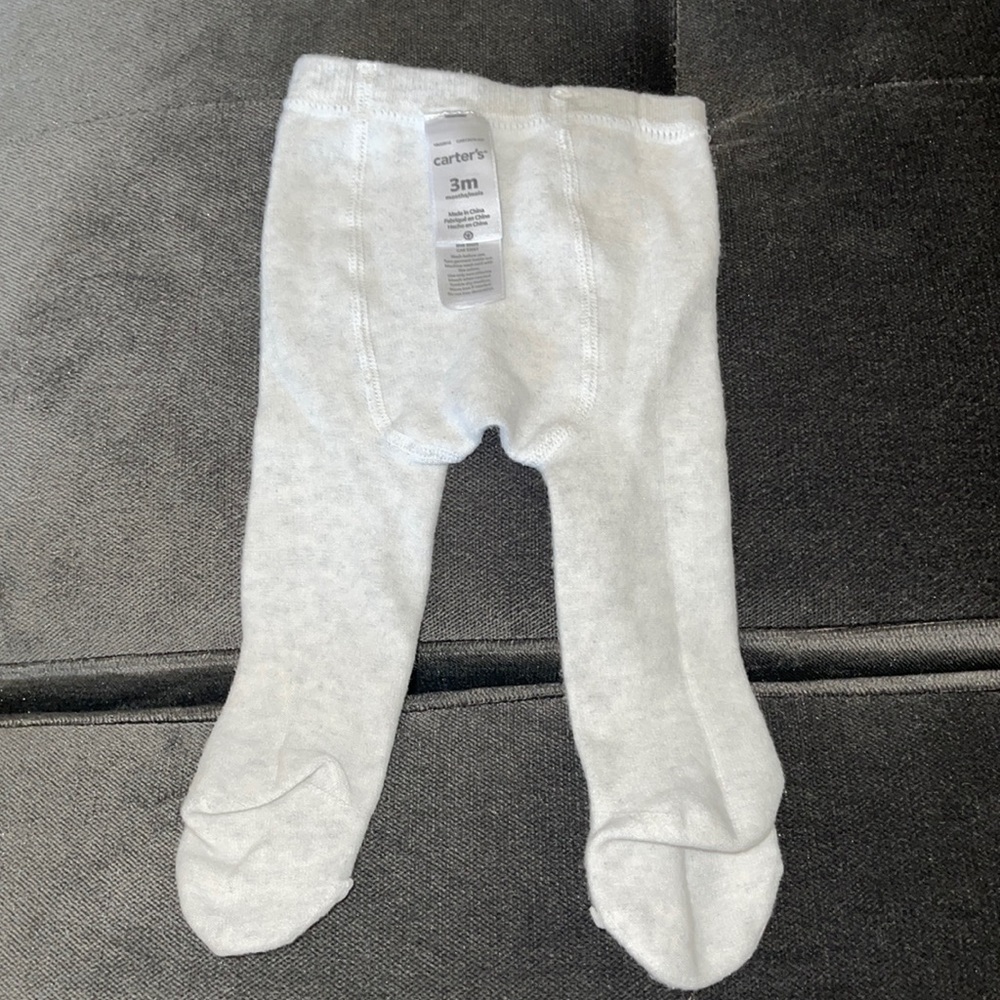 Carter’s 3 Mo. heather gray tights